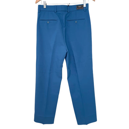 GUCCI グッチ パンツ 44 ノータック シングルパンツ スラックス ボトムス 751787 メンズ 青 ブルー新品未使用