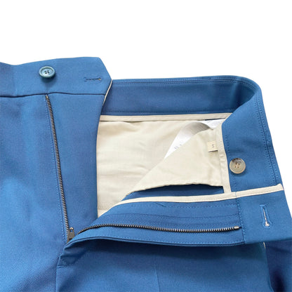 GUCCI グッチ パンツ 44 ノータック シングルパンツ スラックス ボトムス 751787 メンズ 青 ブルー新品未使用