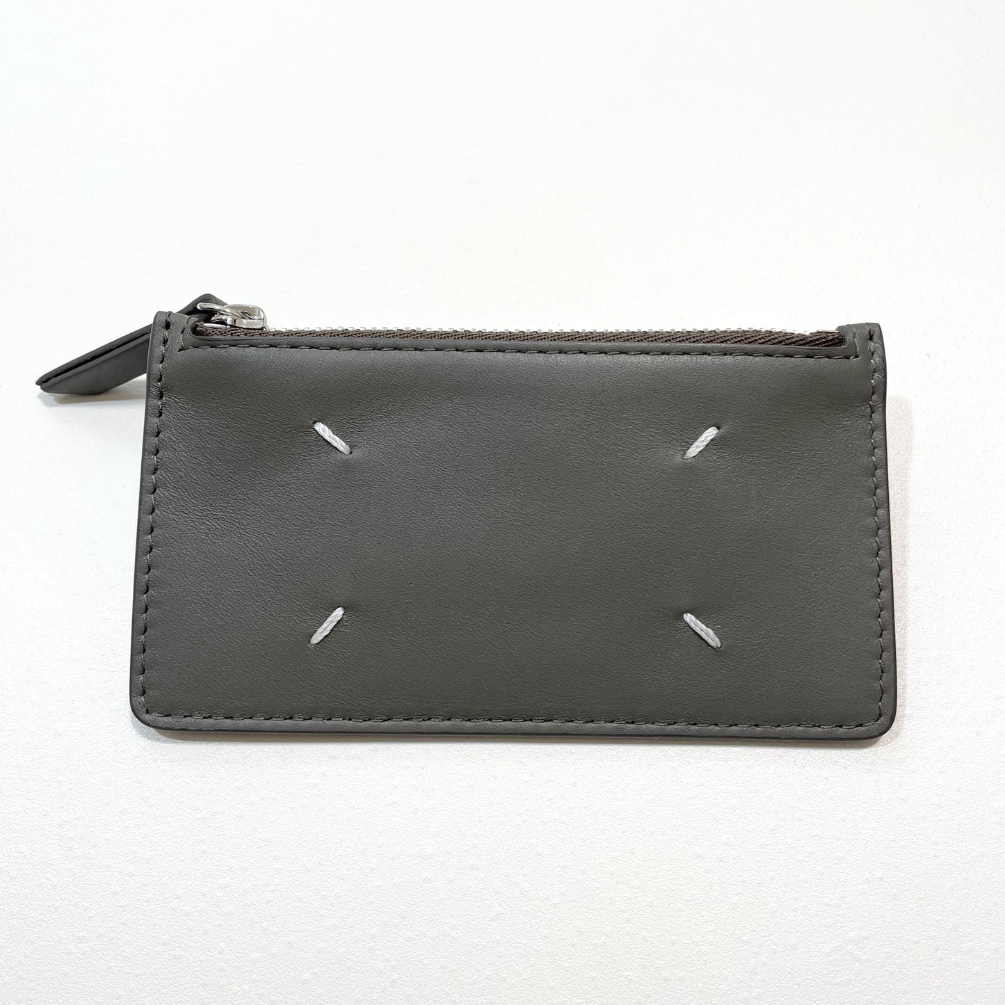 Maison Margiela メゾンマルジェラ カードケース 小銭入れ コインケース シンプル レザグレー 新品未使用