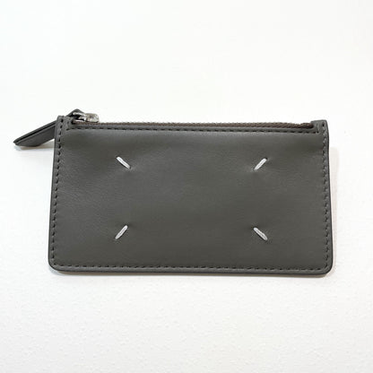 Maison Margiela メゾンマルジェラ カードケース 小銭入れ コインケース シンプル レザグレー 新品未使用
