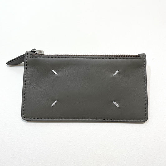 Maison Margiela メゾンマルジェラ カードケース 小銭入れ コインケース シンプル レザグレー 新品未使用