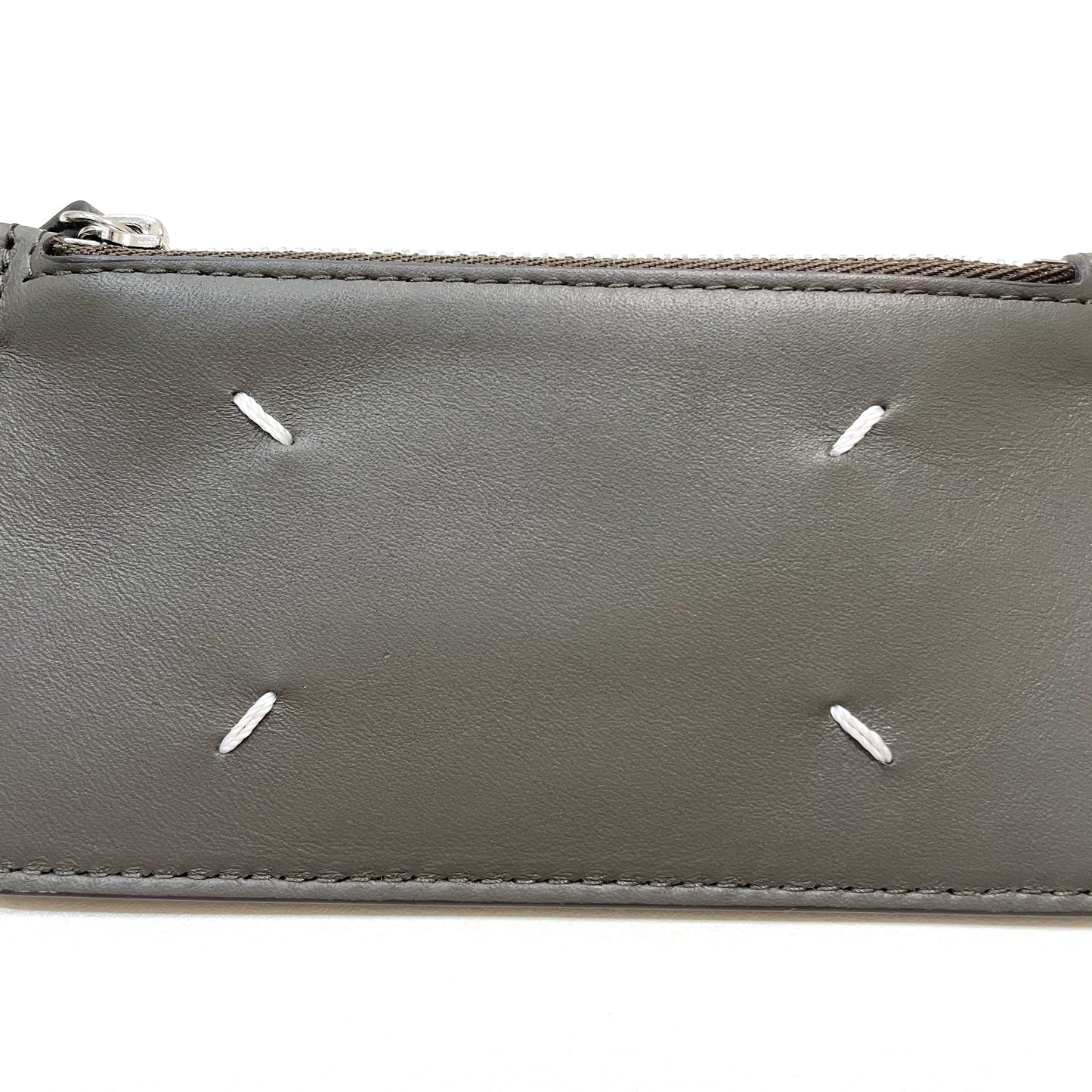 Maison Margiela メゾンマルジェラ カードケース 小銭入れ コインケース シンプル レザグレー 新品未使用