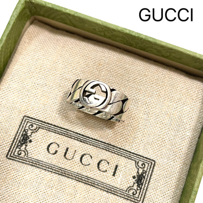 GUCCI グッチ 指輪 16 リング アクセサリー インターロッキングG メンズ レディース スターリングシルバー 新品未使用