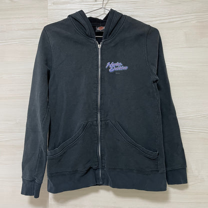 ハーレーダビッドソン パーカー L 古着 プリント レディース 00s USA