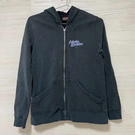 ハーレーダビッドソン パーカー L 古着 プリント レディース 00s USA