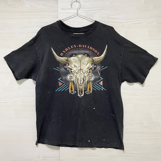 ハーレーダビッドソン Tシャツ XL 半袖 古着 両面プリント 90s USA