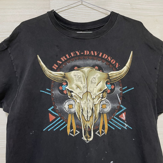 ハーレーダビッドソン Tシャツ XL 半袖 古着 両面プリント 90s USA