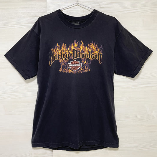 ハーレーダビッドソン Tシャツ XL 古着 両面プリント 90s 00s USA