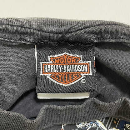 ハーレーダビッドソン Tシャツ XL 古着 両面プリント 90s USA 黒