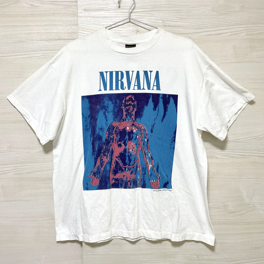 ニルヴァーナ Tシャツ XL 古着 バンドT 希少 当時物 90s USA 白