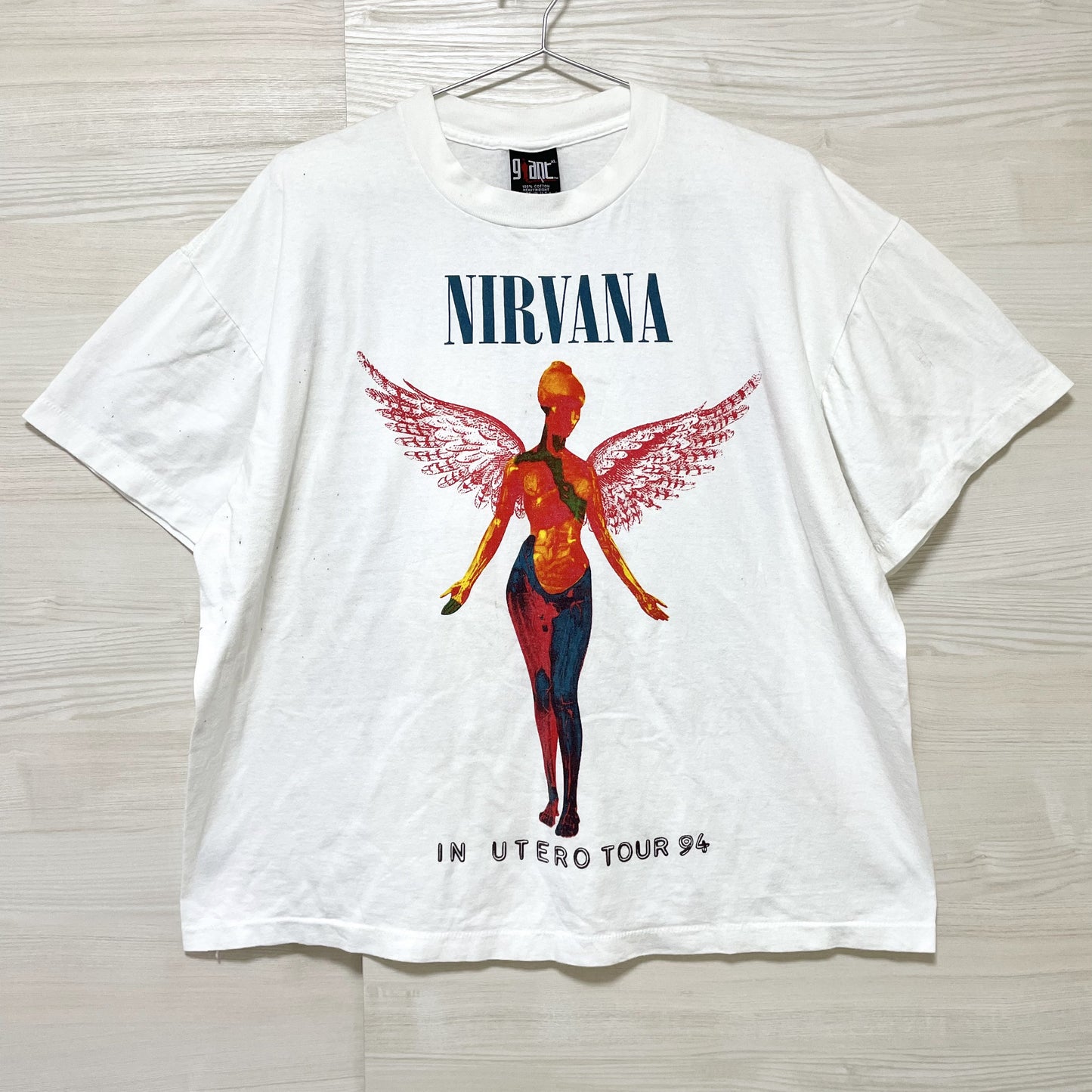 ニルヴァーナ Tシャツ XL 古着 バンドT 希少 当時物 90s USA 白