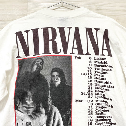 ニルヴァーナ Tシャツ XL 古着 バンドT 希少 当時物 90s USA 白