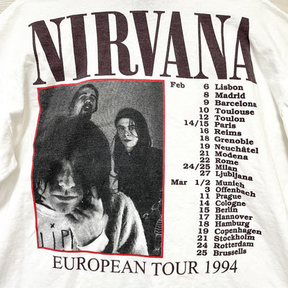 ニルヴァーナ Tシャツ XL 古着 バンドT 希少 当時物 90s USA 白