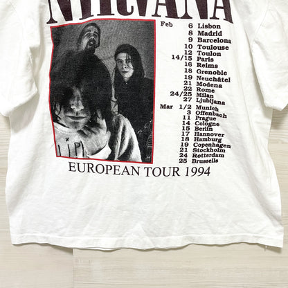 ニルヴァーナ Tシャツ XL 古着 バンドT 希少 当時物 90s USA 白
