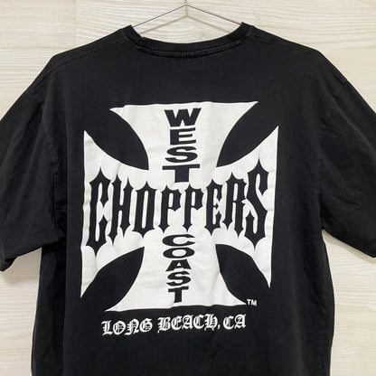 WEST COAST CHOPPERS Tシャツ XL 古着 両面プリント 黒