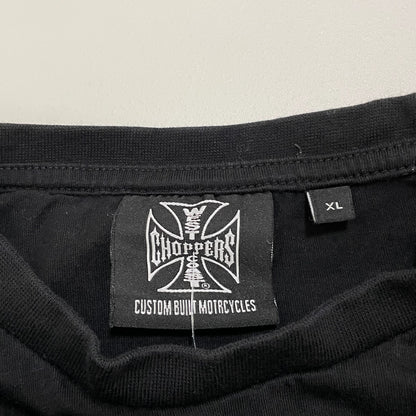 WEST COAST CHOPPERS Tシャツ XL 古着 両面プリント 黒