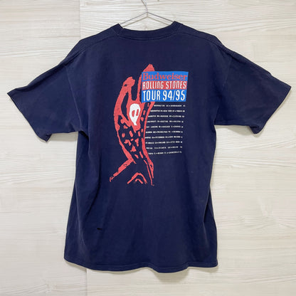 ローリングストーンズ Tシャツ XL 古着 両面プリント 当時物 90s 紺