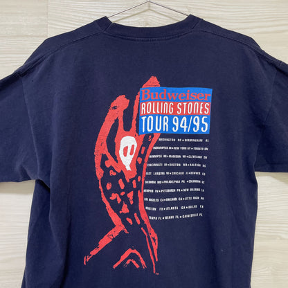 ローリングストーンズ Tシャツ XL 古着 両面プリント 当時物 90s 紺