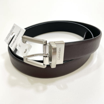 カルバンクライン ベルト XL リバーシブル メンズ ロゴ CK シンプル 黒