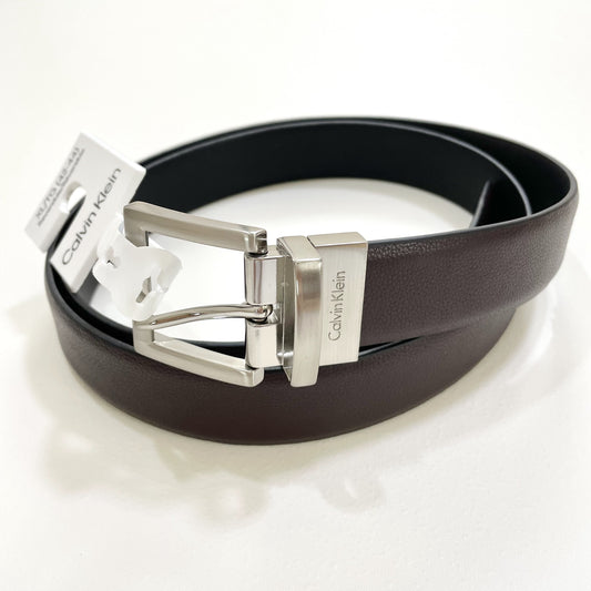 カルバンクライン ベルト XL リバーシブル メンズ ロゴ CK シンプル 黒