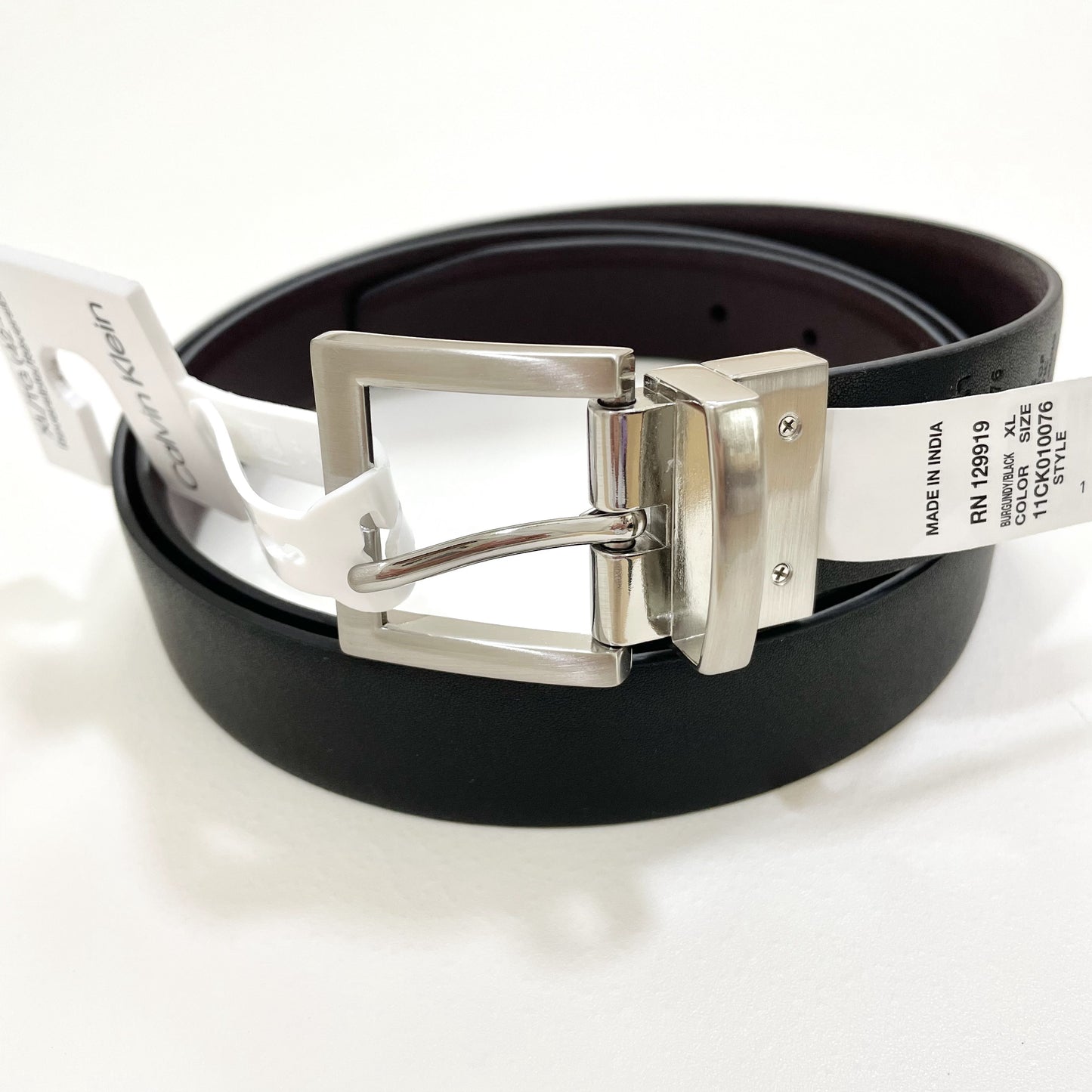 カルバンクライン ベルト XL リバーシブル メンズ ロゴ CK シンプル 黒