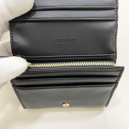 カルバンクライン 財布 二つ折り ウォレット レディース ロゴ シンプル 黒