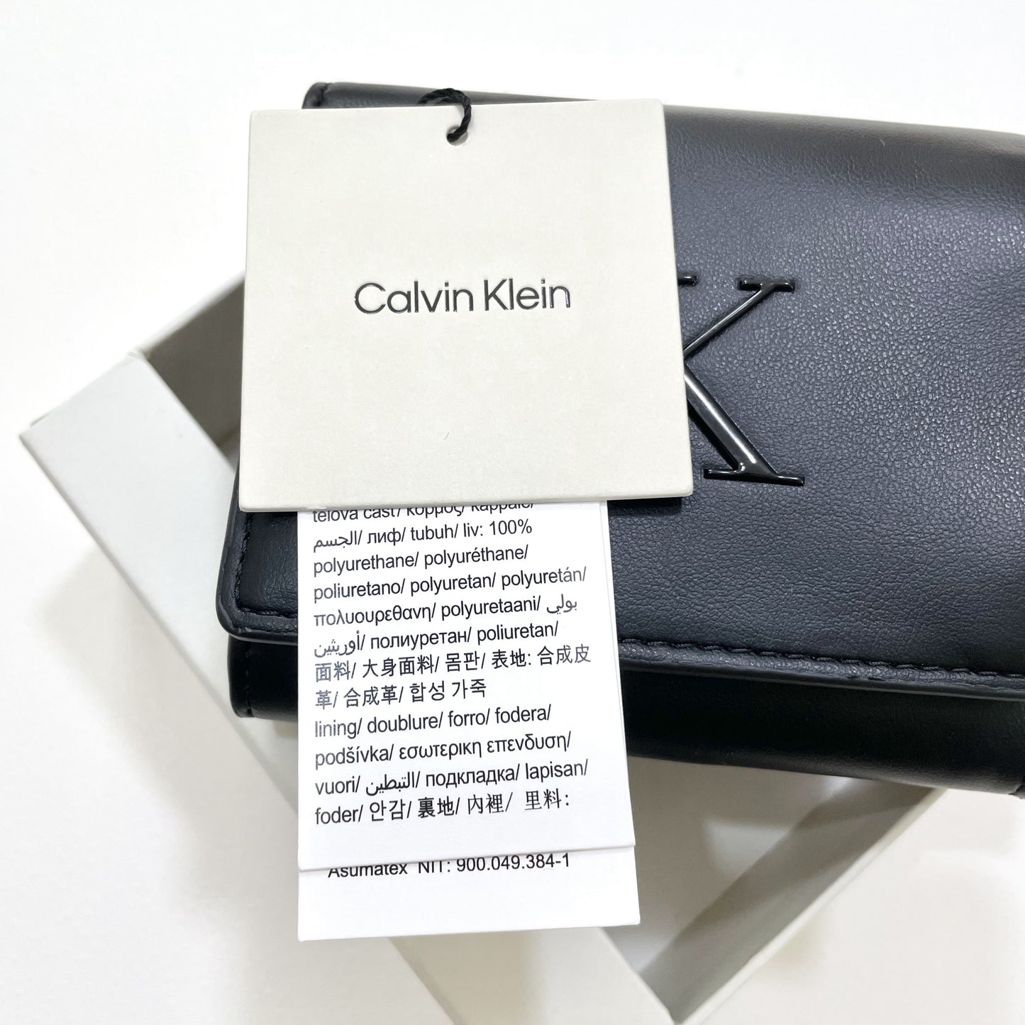 カルバンクライン 財布 二つ折り ウォレット レディース ロゴ シンプル 黒