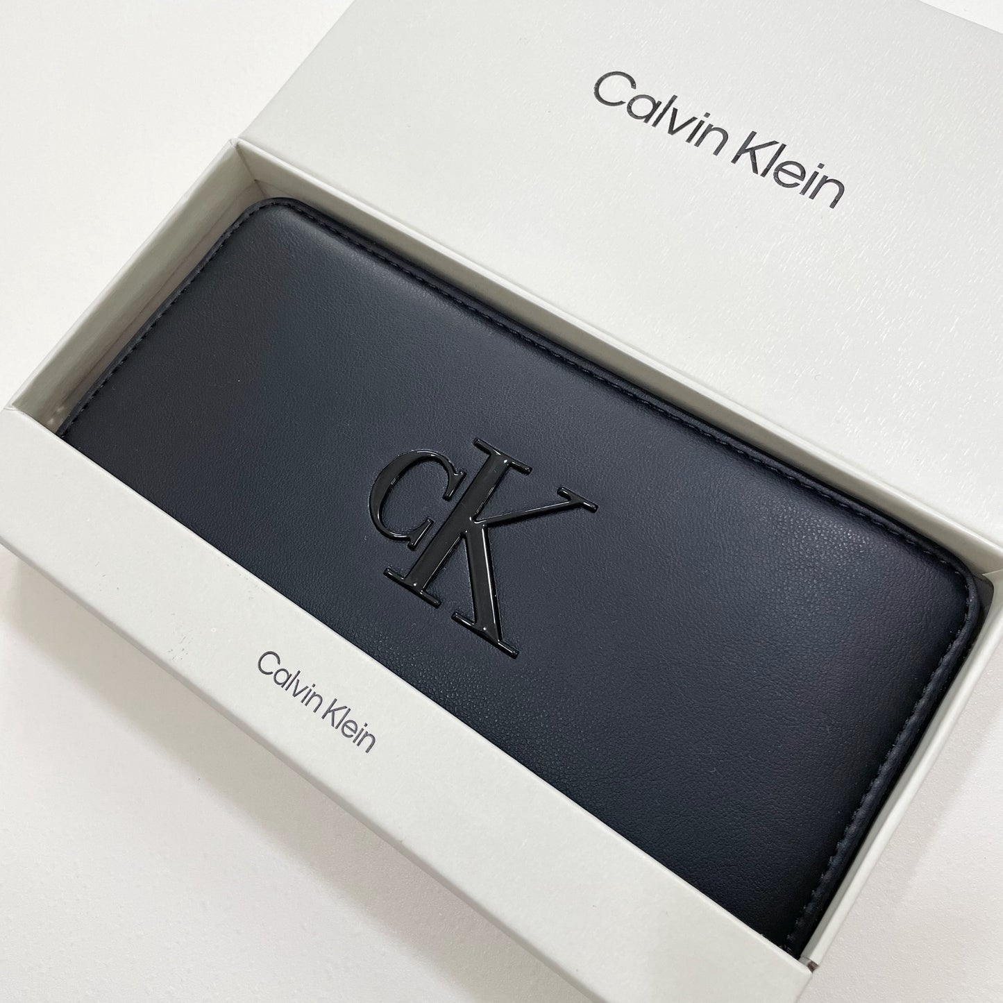 カルバンクライン 財布 長財布 ウォレット レディース ロゴ シンプル 黒