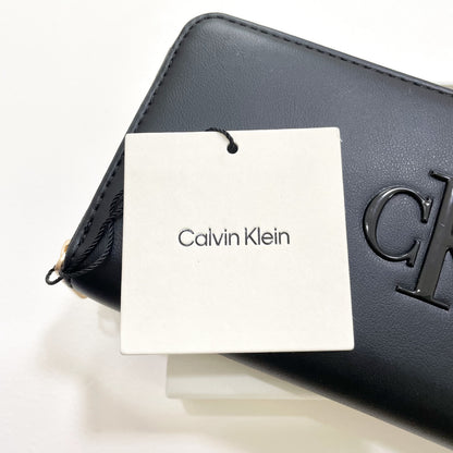 カルバンクライン 財布 長財布 ウォレット レディース ロゴ シンプル 黒