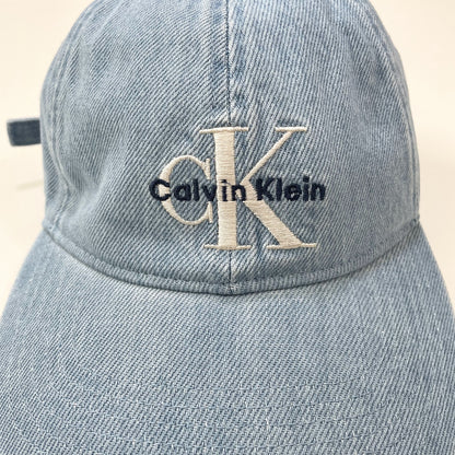 カルバンクライン ベースボールキャップ デニム ロゴ 刺繍 レディース コットン
