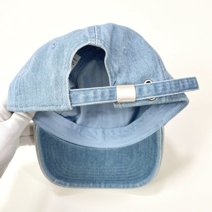 カルバンクライン ベースボールキャップ デニム ロゴ 刺繍 レディース コットン