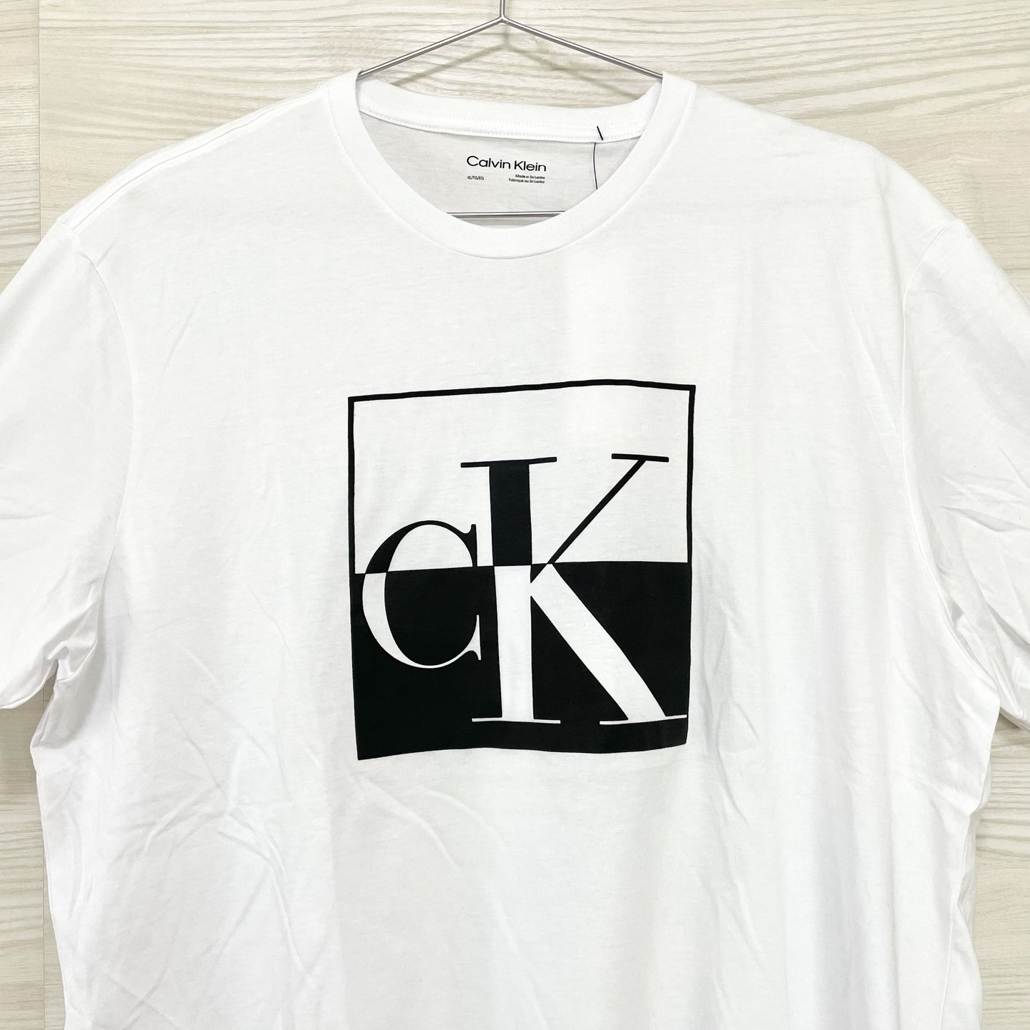 カルバンクライン Tシャツ XL 半袖 ロゴ プリント CK コットン ホワイト