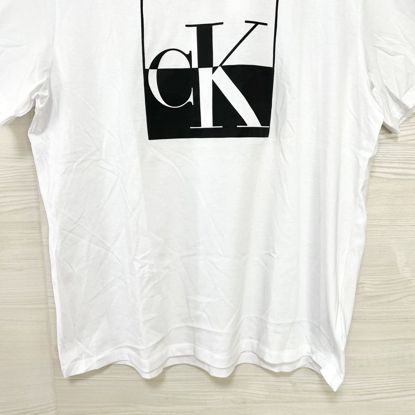 カルバンクライン Tシャツ XL 半袖 ロゴ プリント CK コットン ホワイト
