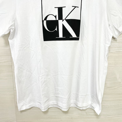 カルバンクライン Tシャツ XL 半袖 ロゴ プリント CK コットン ホワイト