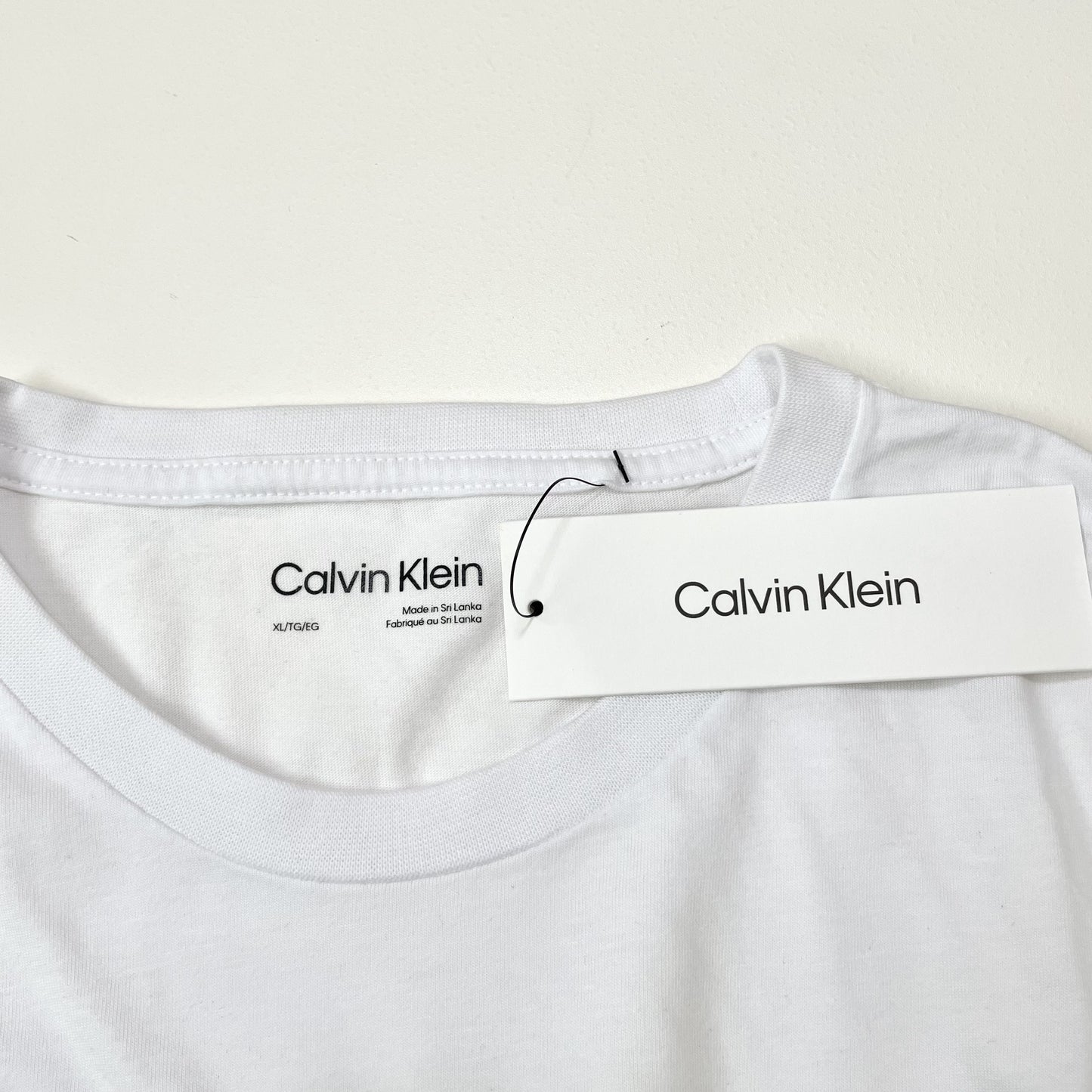 カルバンクライン Tシャツ XL 半袖 ロゴ プリント CK コットン ホワイト