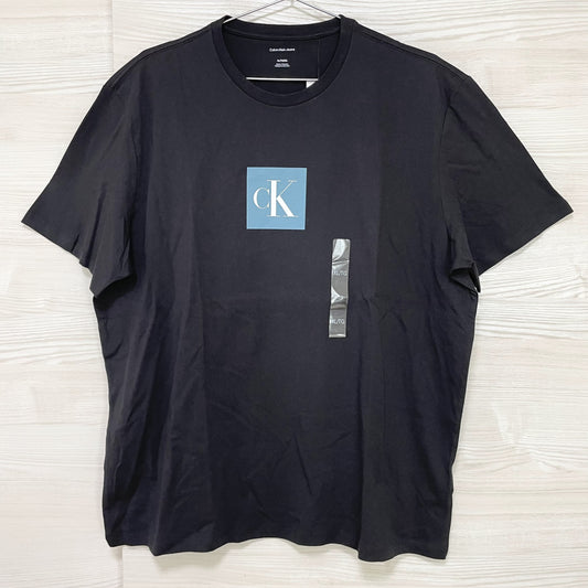 カルバンクラインジーンズ Tシャツ XL 半袖 ロゴ プリント CK 綿 黒