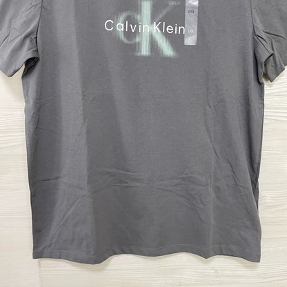 カルバンクラインジーンズ Tシャツ L 半袖 ロゴ プリント CK グレー