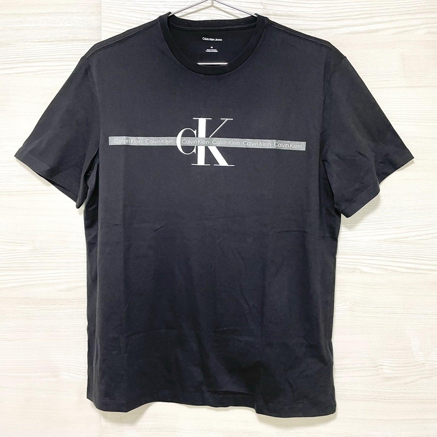 カルバンクラインジーンズ Tシャツ M 半袖 ロゴ メンズ レディース 綿 黒