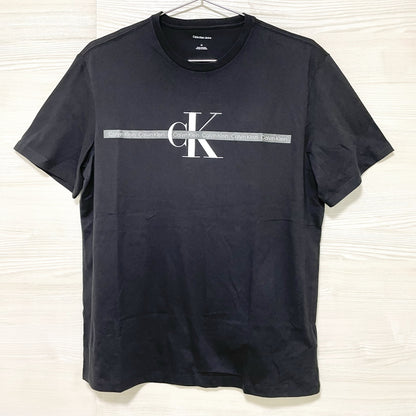 カルバンクラインジーンズ Tシャツ M 半袖 ロゴ メンズ レディース 綿 黒