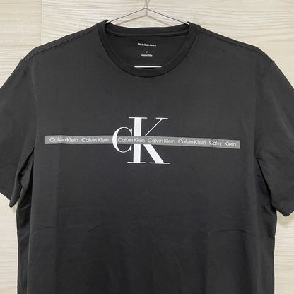 カルバンクラインジーンズ Tシャツ M 半袖 ロゴ メンズ レディース 綿 黒