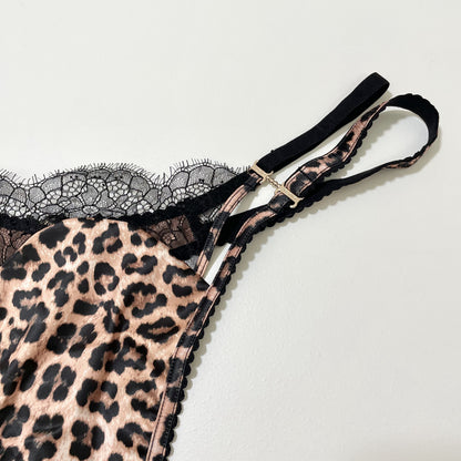 Honey Birdette ショーツ L 下着 Tバック ヒョウ柄 レディース