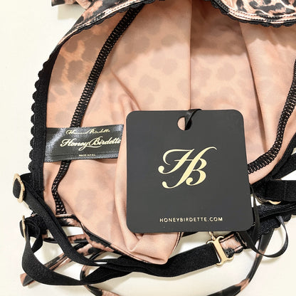 Honey Birdette ショーツ L 下着 Tバック ヒョウ柄 レディース