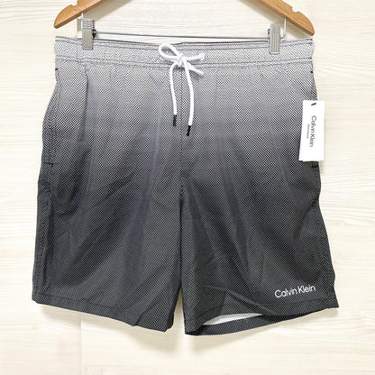 カルバンクライン 水着 L スイムウエア ボードショーツ メンズ グラデ 黒