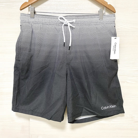 カルバンクライン 水着 L スイムウエア ボードショーツ メンズ グラデ 黒