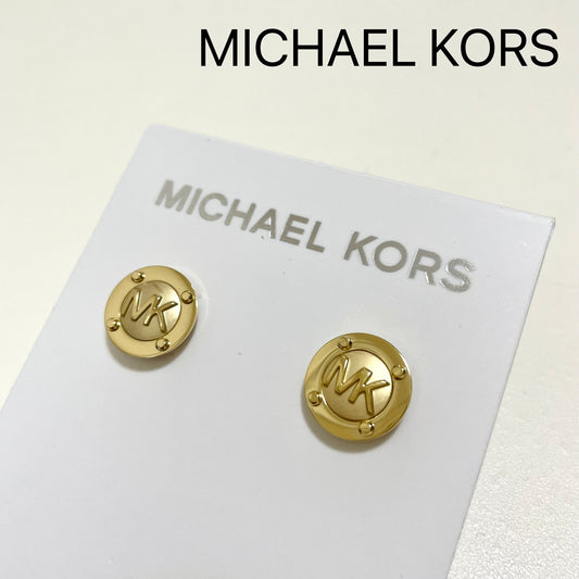 MICHAEL KORS マイケルコース ピアス アクセサリー レディース サークル ロゴ MK 上品 おしゃれ 可愛い ゴールド