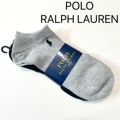 POLO RALPH LAUREN ポロ ラルフローレン 靴下 メンズ くるぶし丈 シンプル 3足セット ワンポイント ロゴ