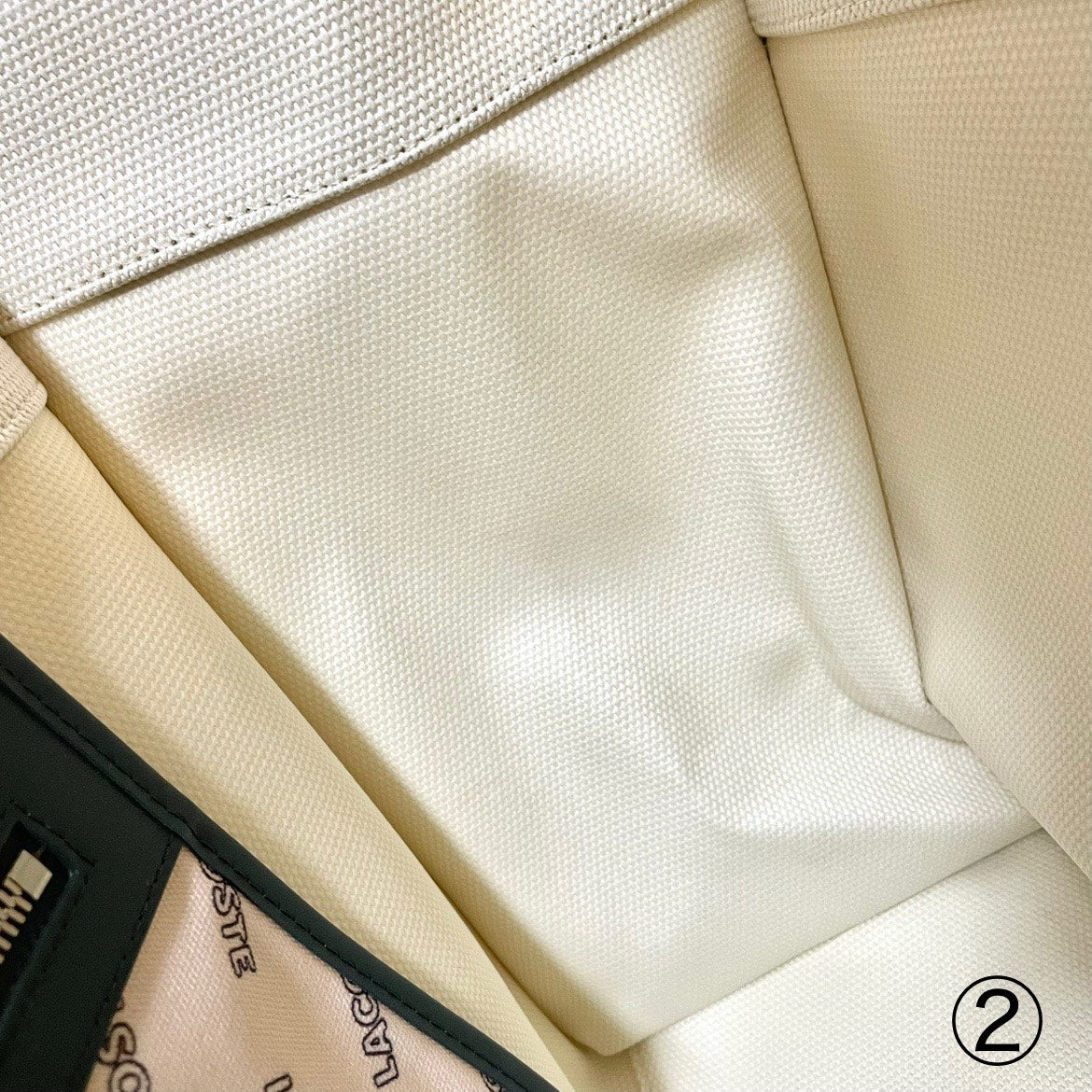 LACOSTE ラコステ バッグ レディース ヘリテージキャンバス テニススタイルトートバッグ カジュアル 大きめ 綿 ベージュ