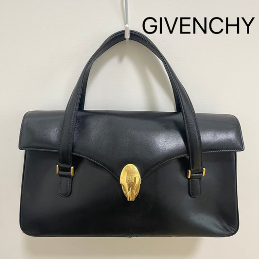GIVENCHY ジバンシー ハンドバッグ フォーマルバッグ ミニバッグ レディース シンプル 黒 ブラック 美品 中古