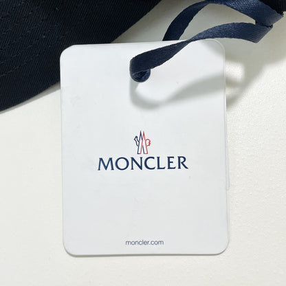 MONCLER モンクレール ベースボーキャップ 帽子 ロゴ ワッペン ハート シンプル おしゃれ 黒 ブラック 新品未使用