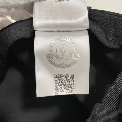 MONCLER モンクレール ベースボーキャップ 帽子 ロゴ シンプル プリント メンズ レディース 黒 ブラック 新品未使用